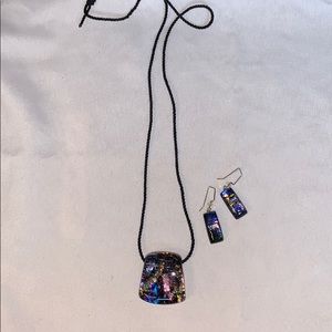 Necklace and earrings